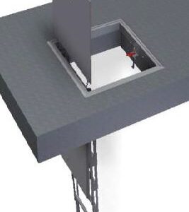 EVAKUERINGSLUKE, BRANNISOLERT 720X720 MM