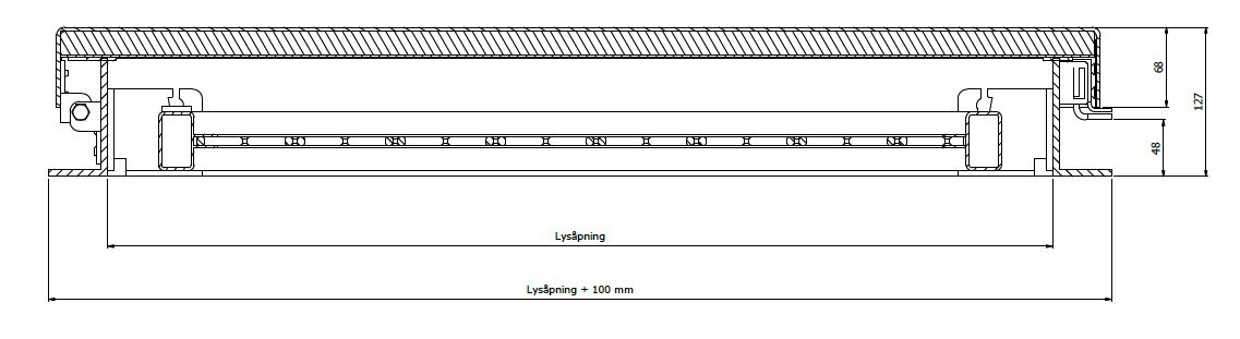 Overfallsluke aluminium KDA - Bilde 3